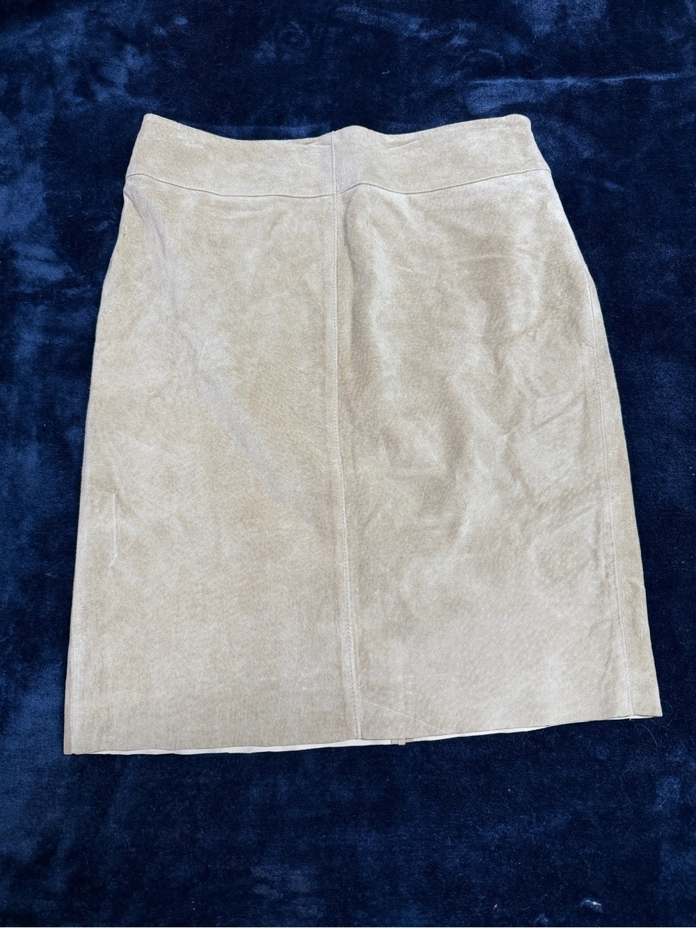 Express Cream genuine Suede Pencil Skirt size 3/4 NWT